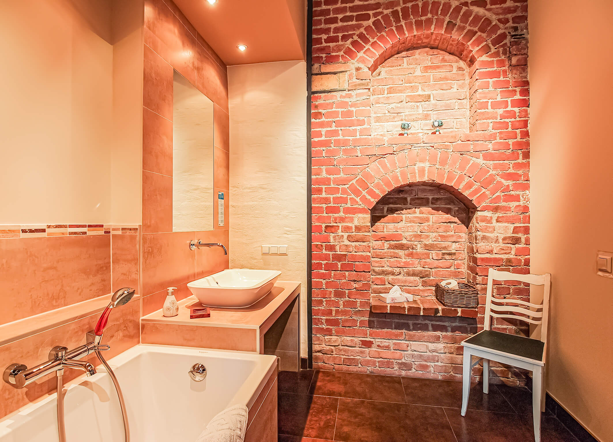 Alte Ofenfabrik Ferienwohnung Loft Badezimmer