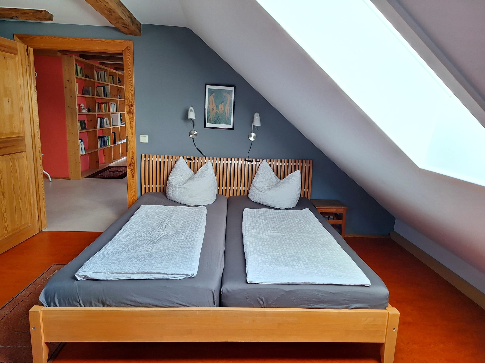 Alte Ofenfabrik Ferienwohnung Stadtblick Schlafzimmer 2